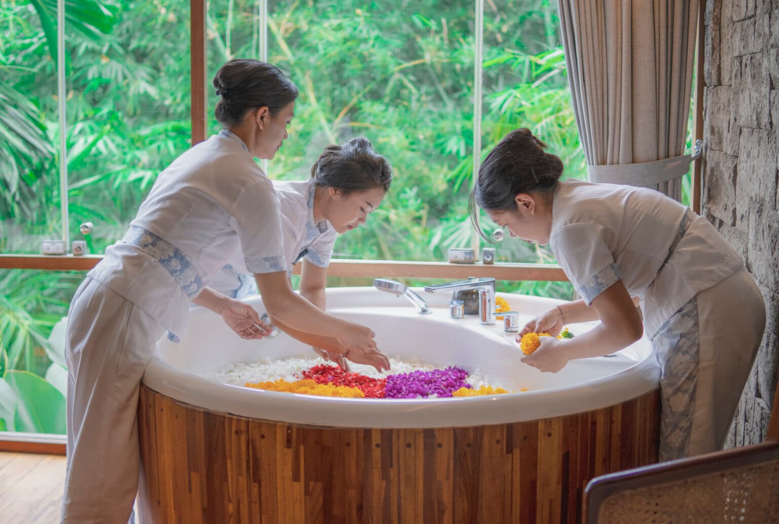 Linger in Balinese Fruits Ritual at Svaha Spa Bisma