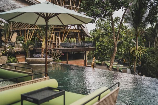 Relaxing at the day club