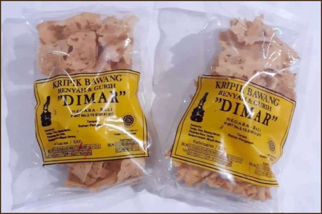 Oleh-oleh khas Bali, keripik bawang putih