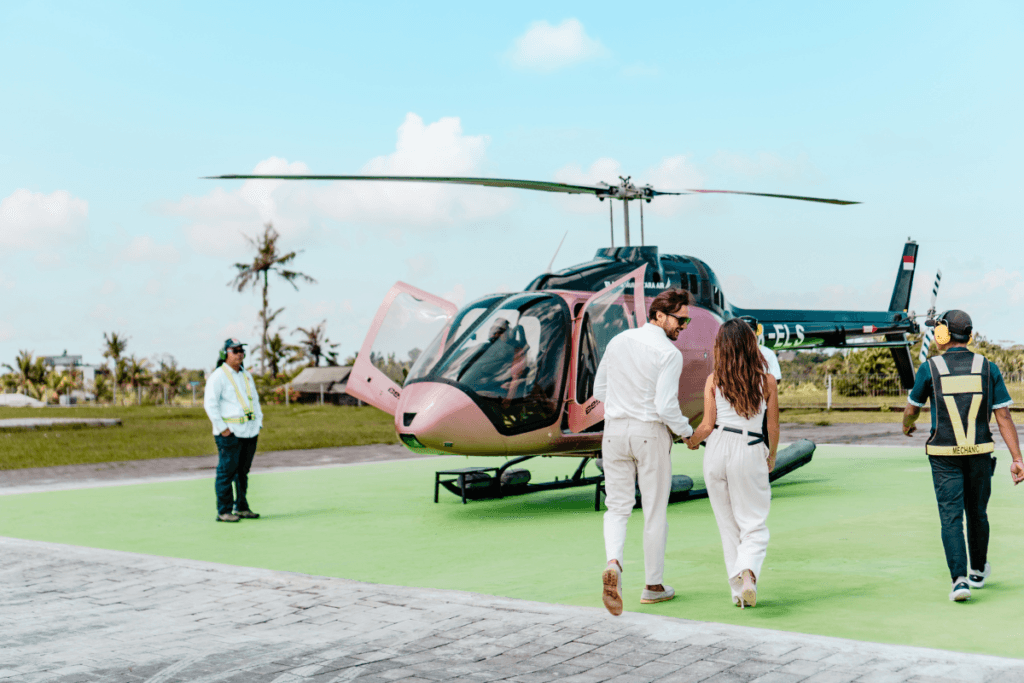 helicopter tour di Bali