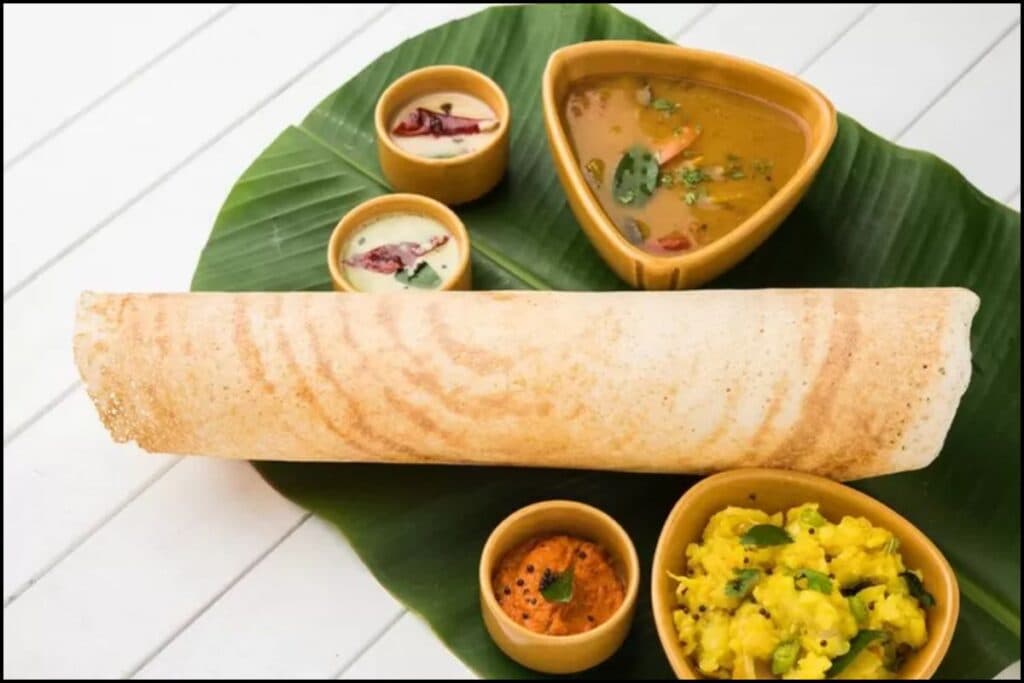 masala dosa is one of popular Indian dishes 
