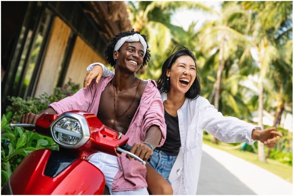 Riding Scooter in Bali