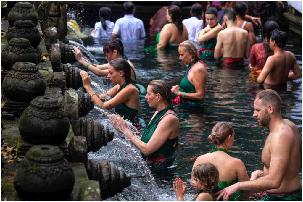 Melukat or Visiting Temple