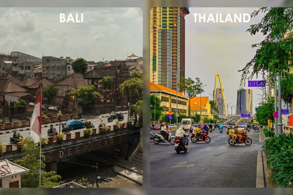 bali vs thailand
