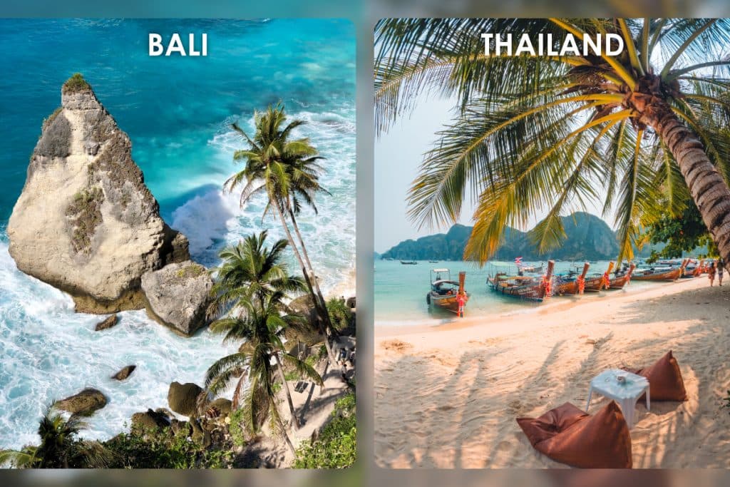 best time visit in bali and thailand