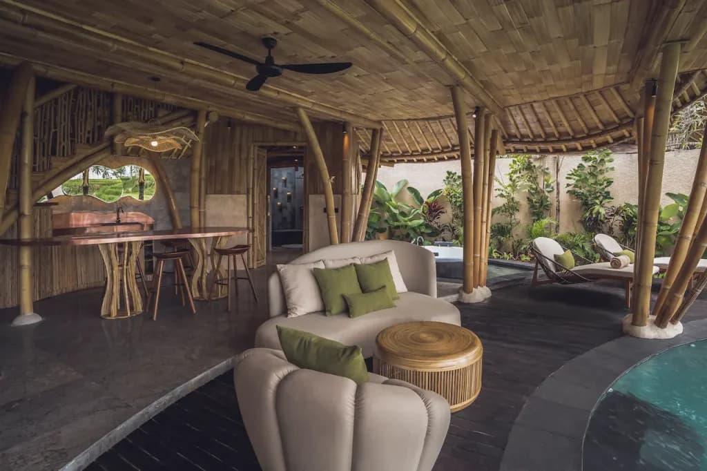 eco-conscious bamboo house in bali