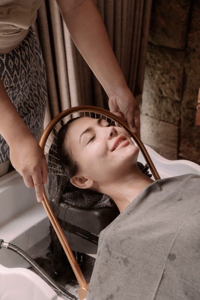 hair treatment at salon