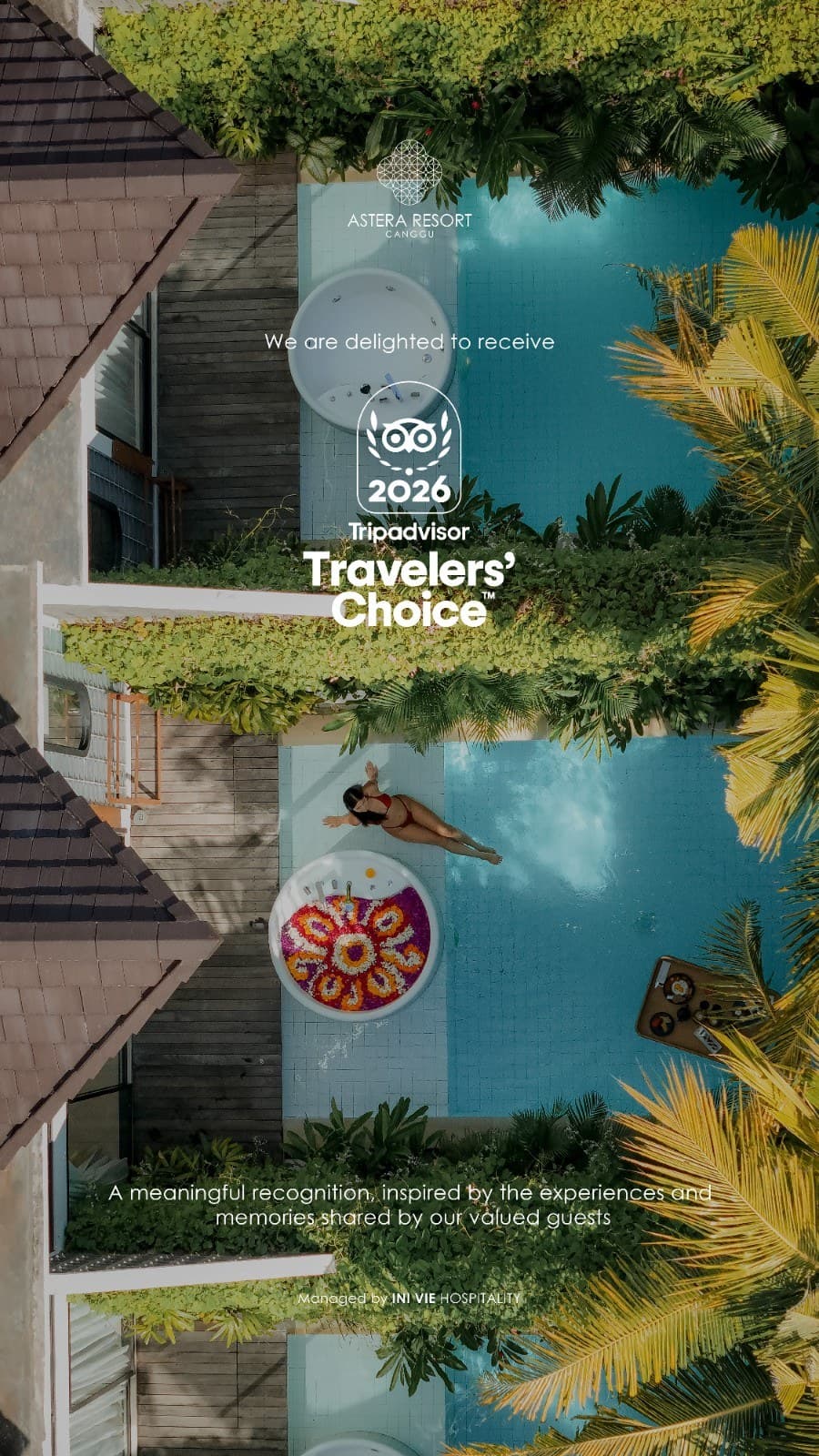 Astera Canggu Wins the Tripadvisor Travelers' Choice Award 2026