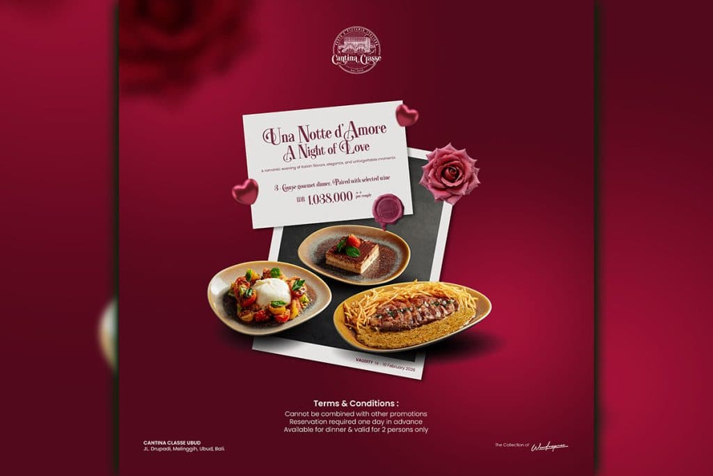 Cantina Classe Ubud for valentine dinner