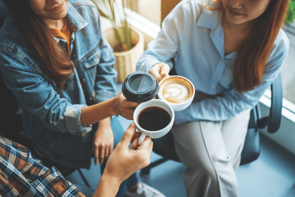 drink coffee together