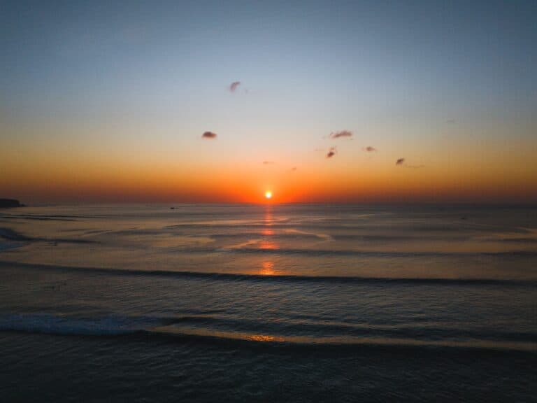 caption for sunset bali