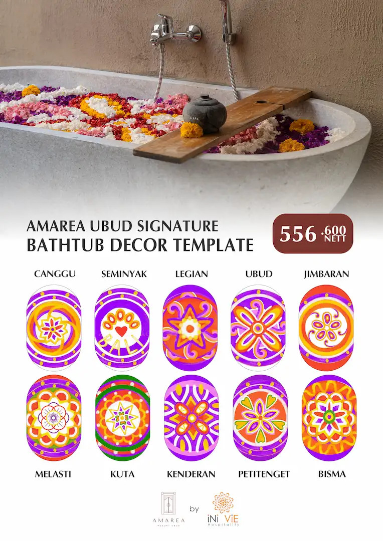 Flower Decor Signature on Bathtub