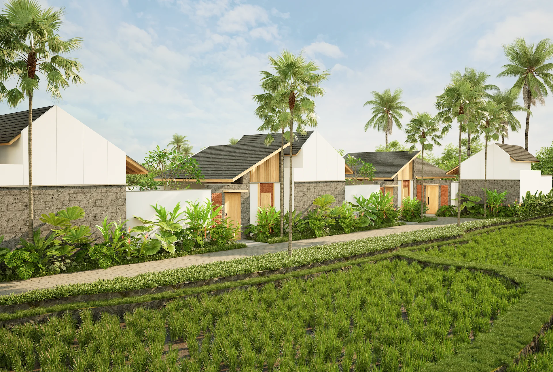 Your Row in the Field at Athene Villa Seseh