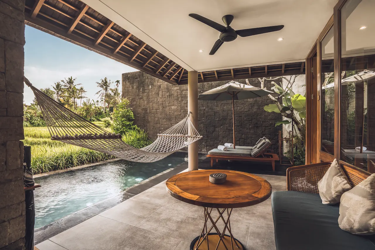 Grand One Bedroom Private Pool Villa with Ricefield View