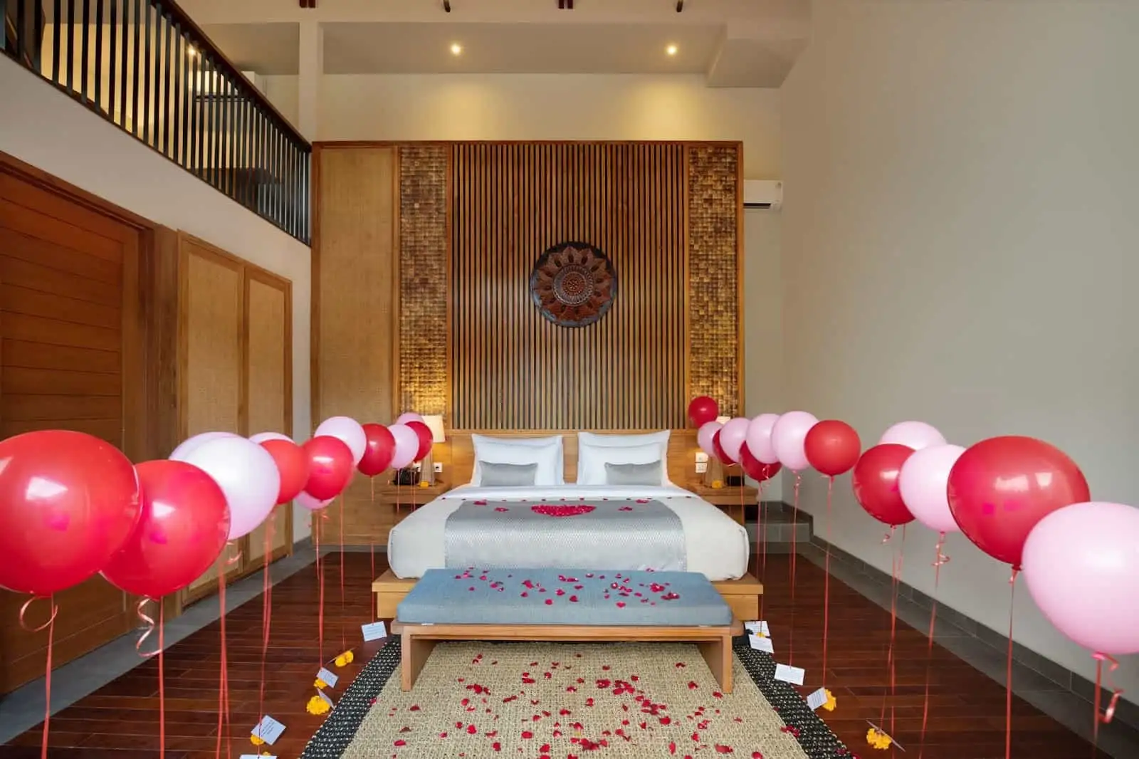 Romantic Helium Balloon on the Floor