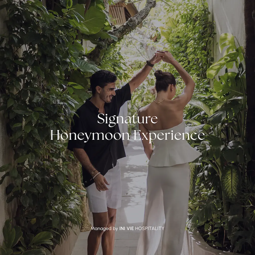 Couple enjoying the Signature Honeymoon Experience in Bali